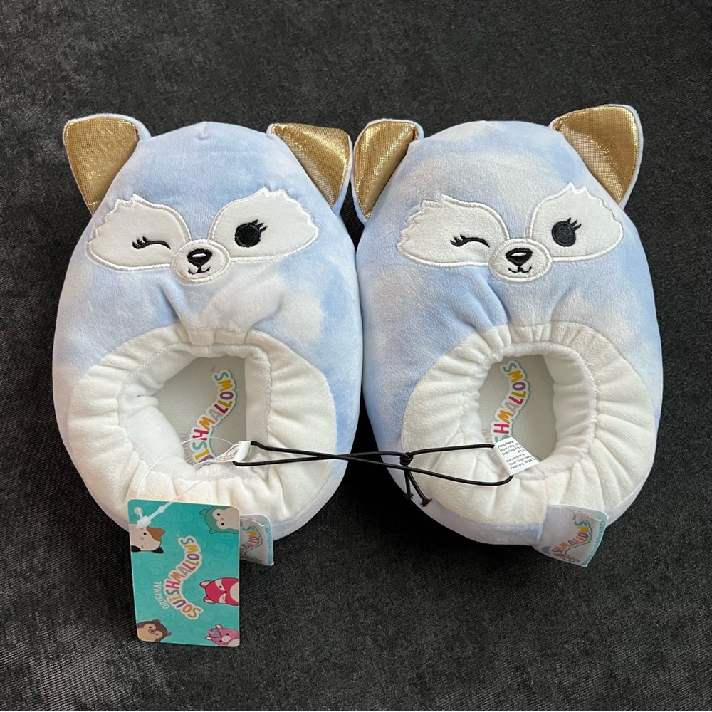 NWT Squishmallows Girls Plush Full-Body Step-In Slipper Size 11/12